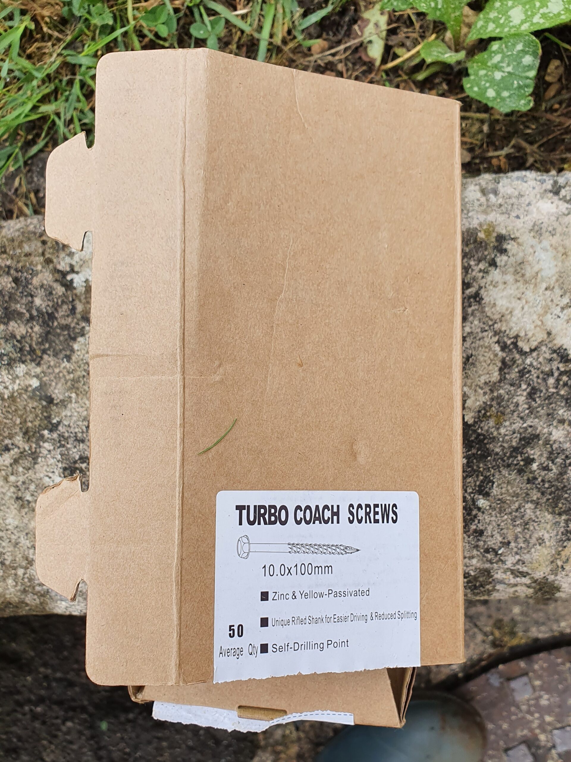 box of turbo coach screws
