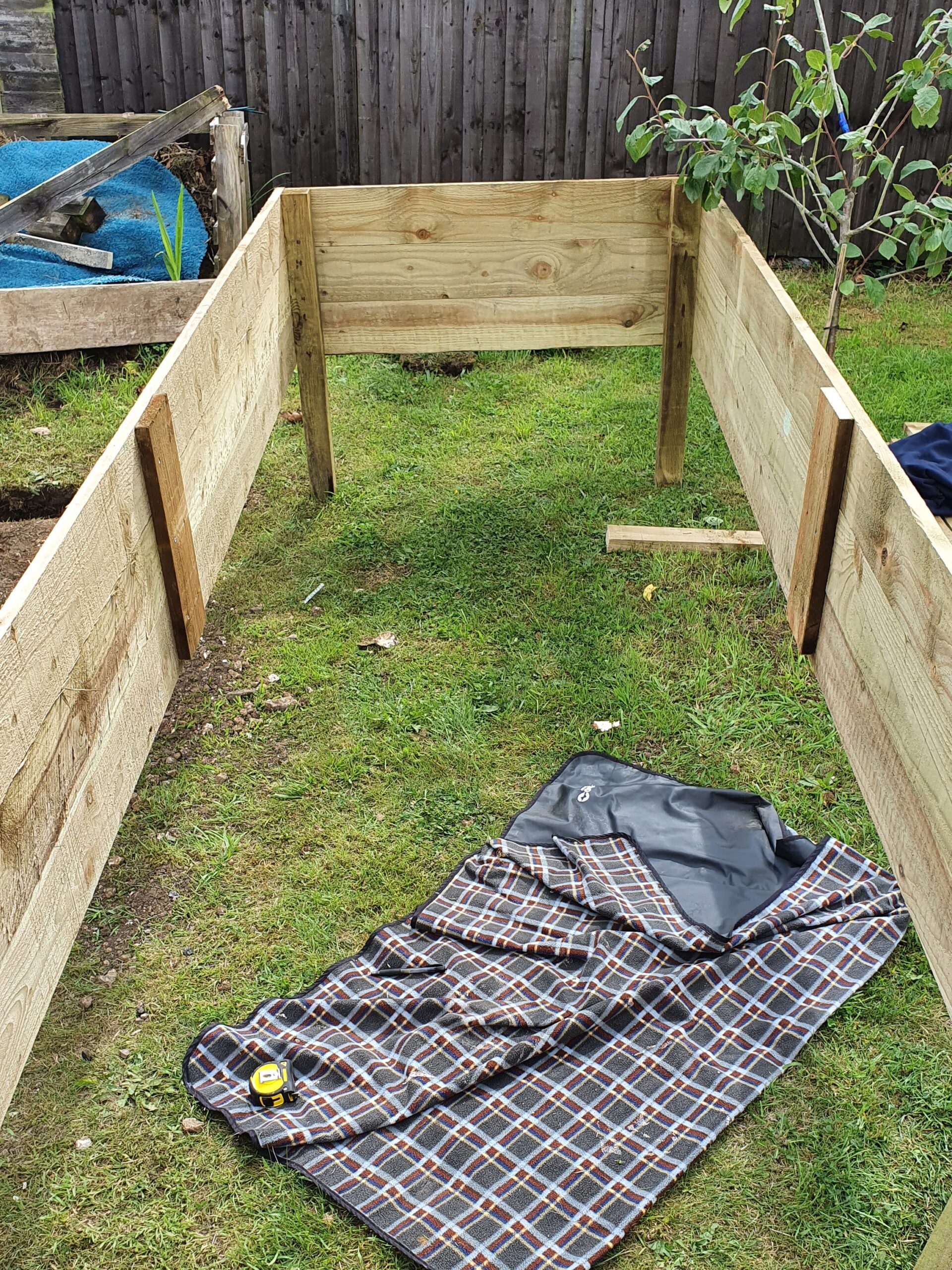 constructing a raised bed