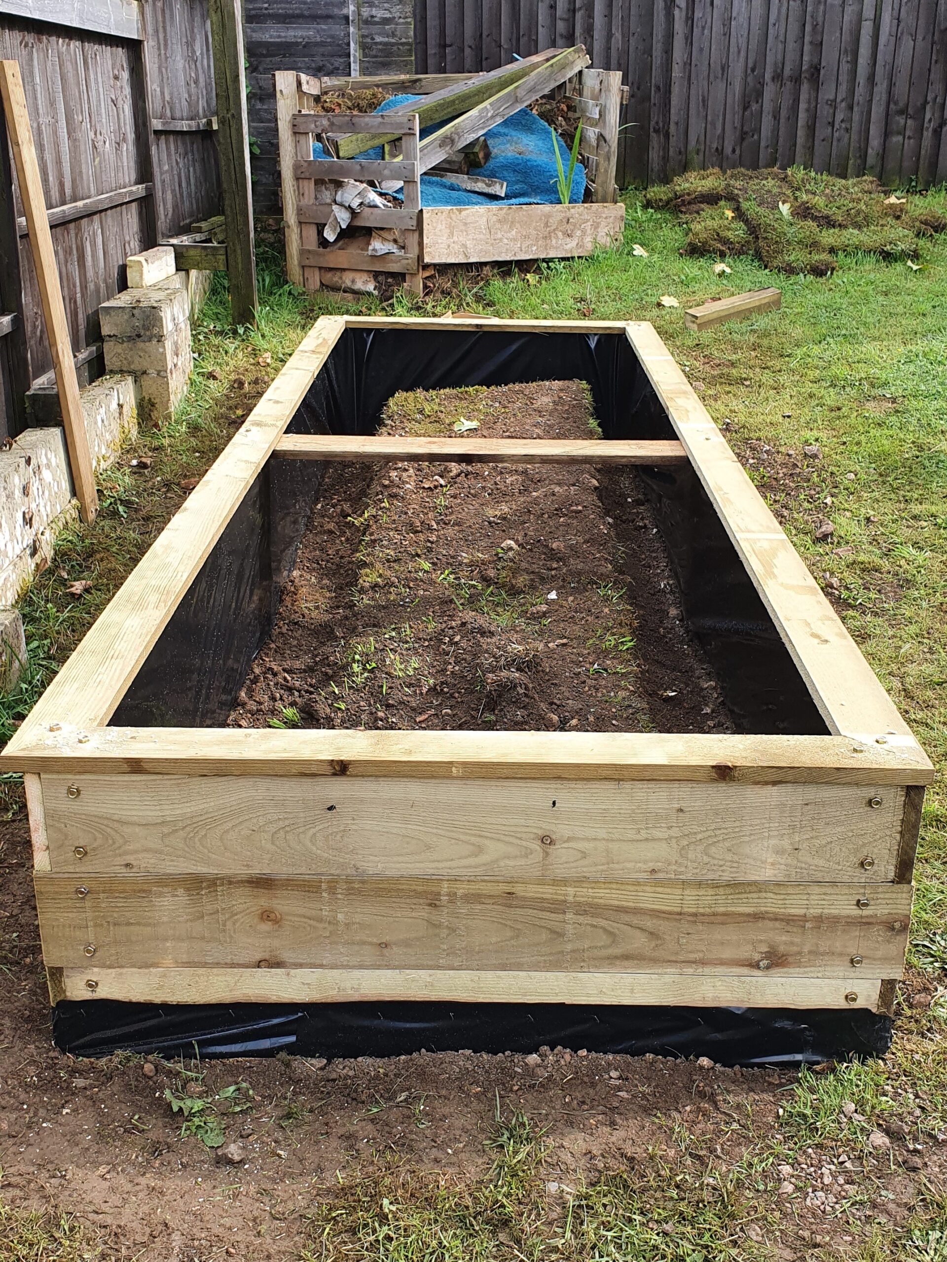 raised bed in ground